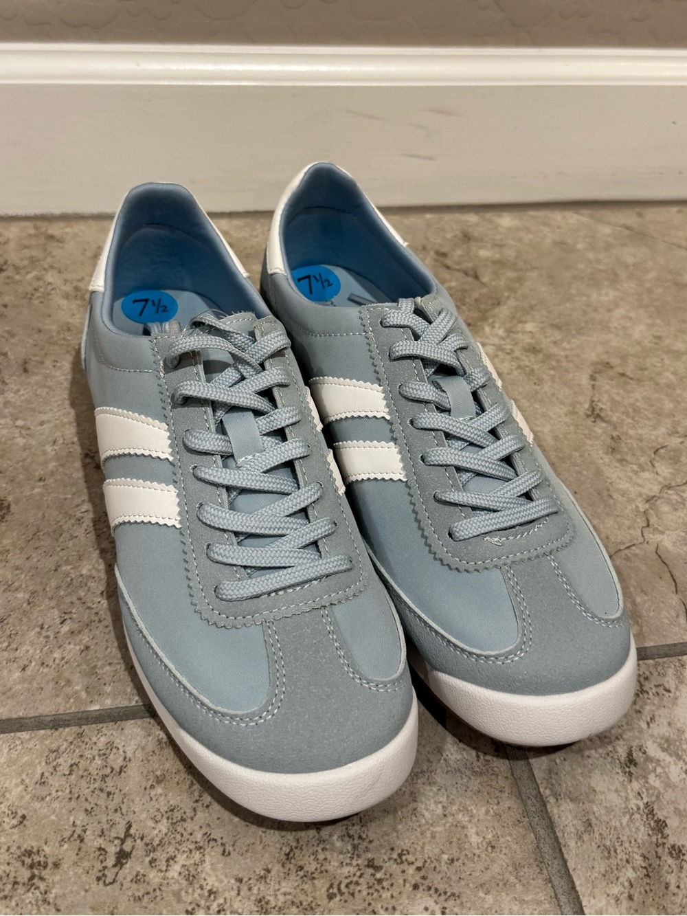New Madden Girl Light Blue Sneakers